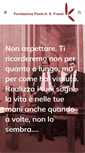 Mobile Screenshot of fondazionepaolafrassi.org
